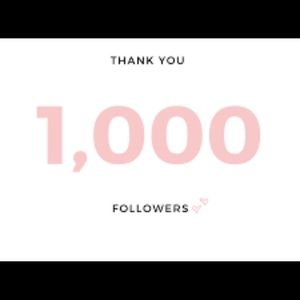 🎉 🌸1,000 followers tonight🌸🎉